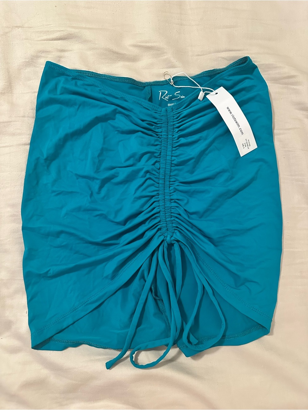Riot Swim Ivy Ruched Swim Coverup Skirt - SIZE SMALL